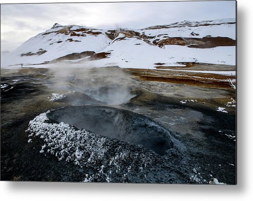 Iceland Metal Print featuring the photograph Lake Myvatn Geothermal Area, Northern Iceland by Earth And Spirit