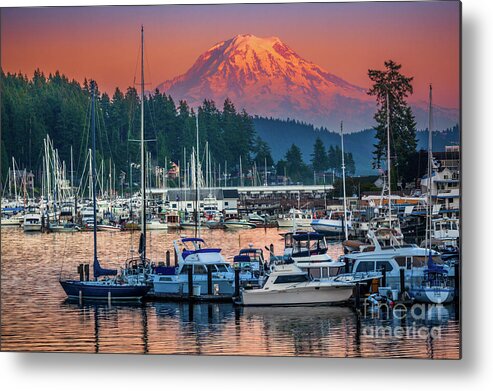 America Metal Print featuring the photograph Gig Harbor Dusk by Inge Johnsson