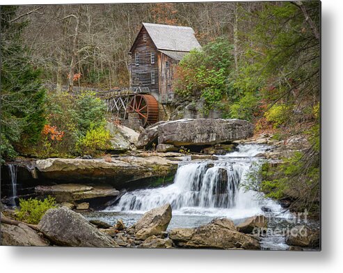Glad Creek Metal Print featuring the photograph Glade Creek Grist Mill by Ken Johnson