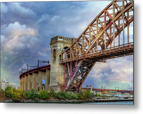 Astoria Park Metal Print featuring the photograph Glorious Hell Gate Bridge by Cate Franklyn