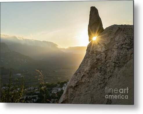 Mountains Metal Print featuring the photograph Golden evening light in the mountains by Adriana Mueller