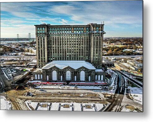 Detroit Metal Print featuring the photograph Grand Central DJI_0462 by Michael Thomas