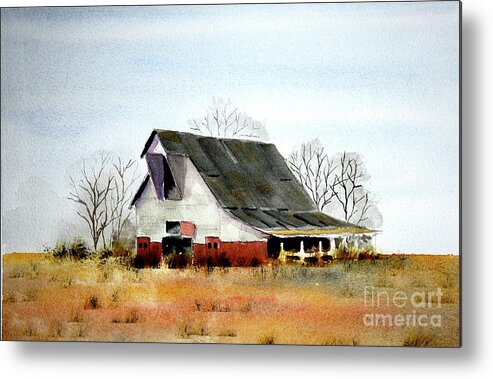 Rural Landscape Metal Print featuring the painting Graves Co Barn #2 by William Renzulli