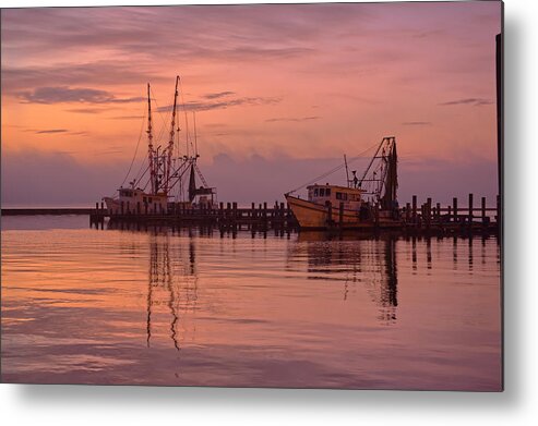 Shrimp Boats Metal Print featuring the photograph Gulf and Bay Shrimpers by Ty Husak