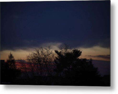 Morning Metal Print featuring the photograph Half and Half Morning Twilight February 20 2021 by Miriam A Kilmer