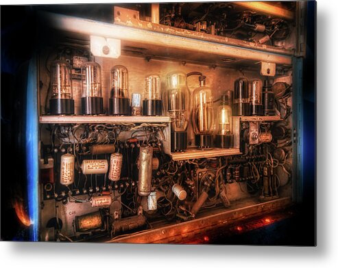 Head Metal Print featuring the photograph Head amplifier of a 1970 TV Camera by Micah Offman