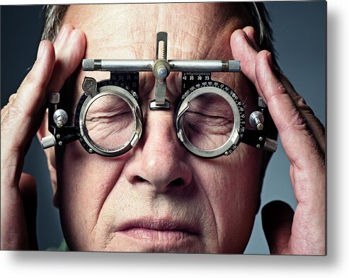 Expertise Metal Print featuring the photograph Headache by ClarkandCompany