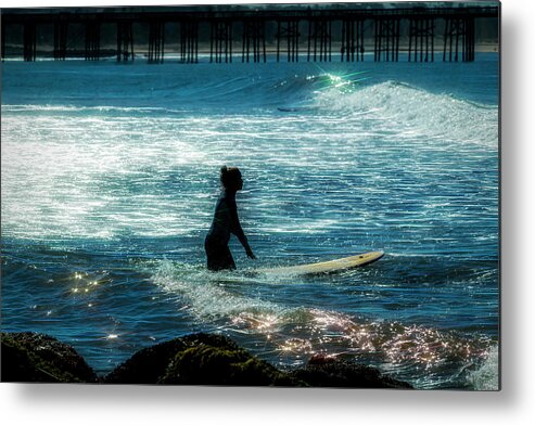Ventura Beach Metal Print featuring the photograph Heading Out To The Waves by Dan Friend