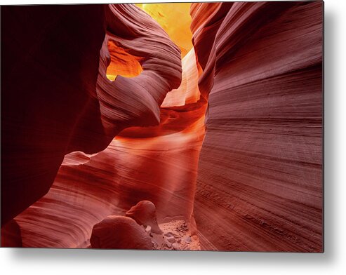 Antelope Canyon Metal Print featuring the photograph Heart of Antelope Canyon by Wesley Aston