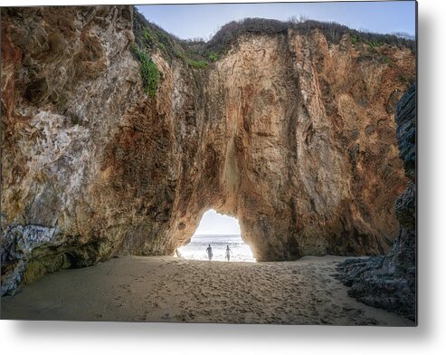 Landscape Metal Print featuring the photograph Hole in the Wall by Laura Macky