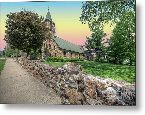 Travel Metal Print featuring the photograph Holy Cross Catholic Church by Larry Braun