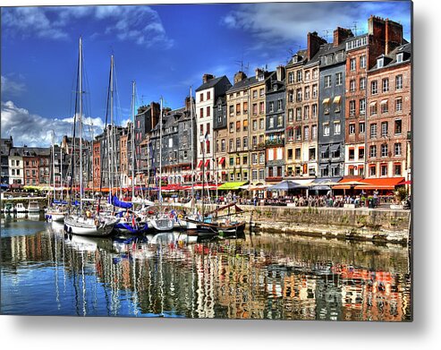 France Metal Print featuring the photograph Honfleur Harbor - Normandy - France by Paolo Signorini