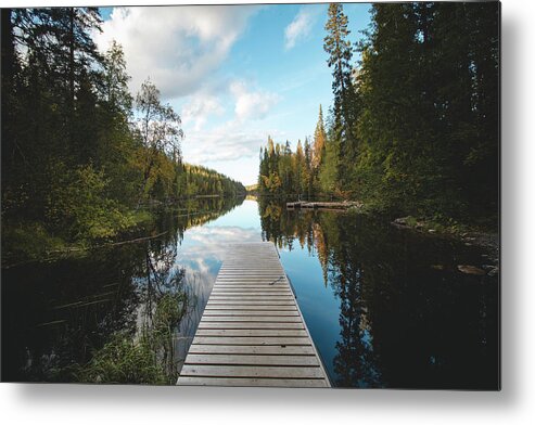 Male Emotion Metal Print featuring the photograph Hossa national park, Finland by Vaclav Sonnek