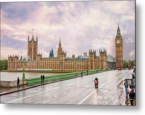 House Of Parliament Metal Print featuring the digital art House of Parliament London by SnapHappy Photos