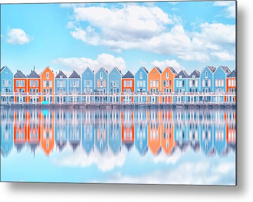 Holland Metal Print featuring the photograph Houten Reflection by Manjik Pictures