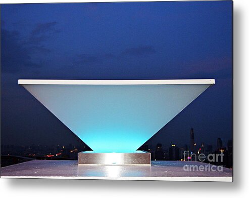 Deep Blue Sky Metal Print featuring the photograph Illumination by Thomas Schroeder