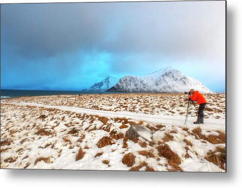 Lofoten Metal Print featuring the photograph In front of a coming storm by Dubi Roman
