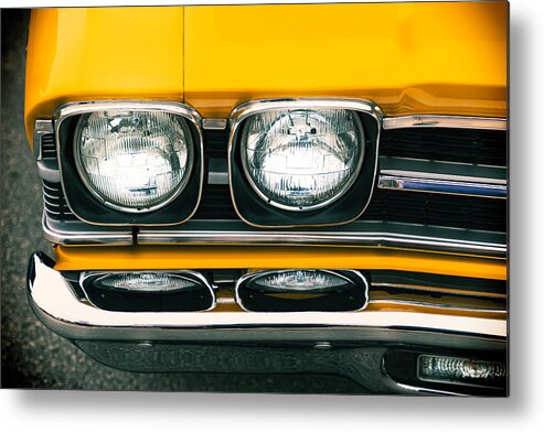 Classic Car Metal Print featuring the photograph In Reflection by Carrie Hannigan