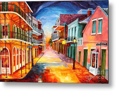 New Orleans Metal Print featuring the painting In the Heart of the French Quarter by Diane Millsap