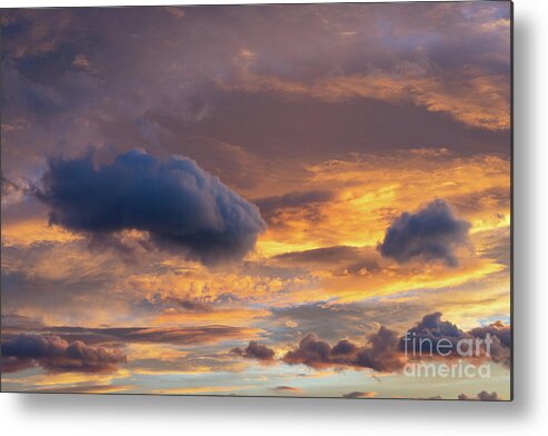 Clouds Metal Print featuring the photograph In the sea of clouds 1 by Adriana Mueller