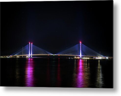 Water Metal Print featuring the photograph Indian River Inlet by Rose Guinther