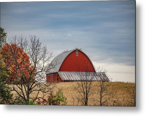 Landscape Metal Print featuring the photograph Indiana Barn #119 by Scott Smith