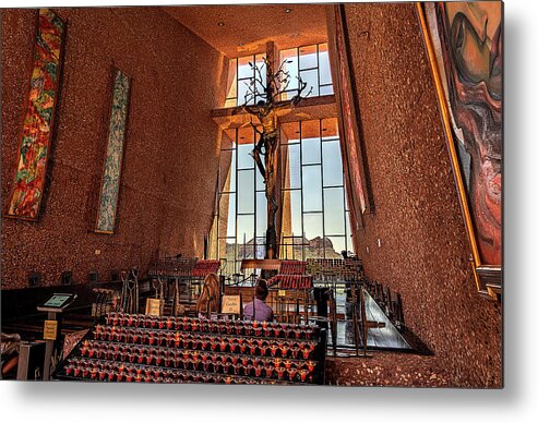 Sedona Metal Print featuring the photograph Inside the Chapel by Al Judge