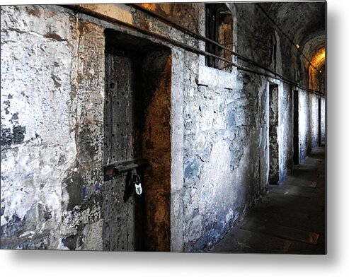 Doors Of The World Series By Lexa Harpell Metal Print featuring the photograph Inside the Dark by Lexa Harpell