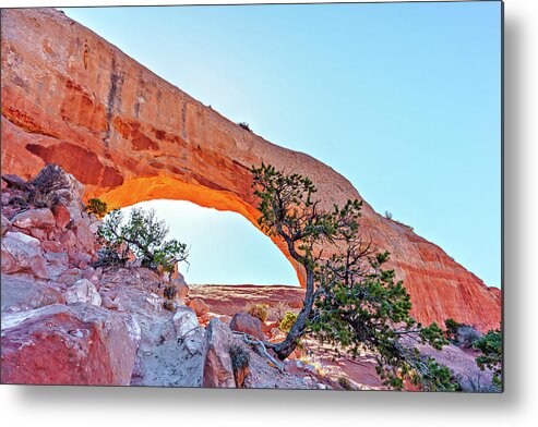 Fine Art Summit And Field Workshop Metal Print featuring the photograph January 2023 Wilson Arch by Alain Zarinelli