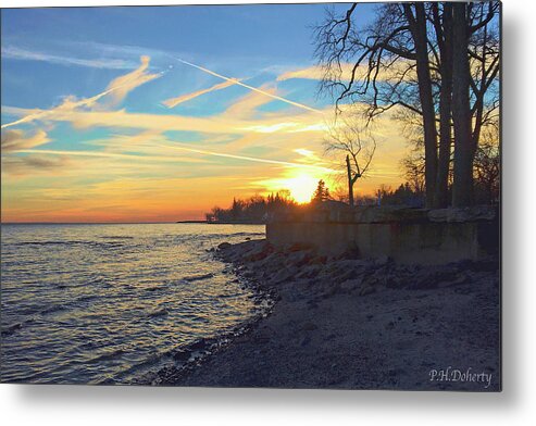 Lake Erie Metal Print featuring the photograph January Shoreline by Phill Doherty