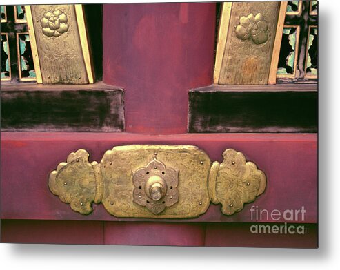 Nikko Metal Print featuring the photograph Japanese architecture - Nikko Ornament by Sharon Hudson