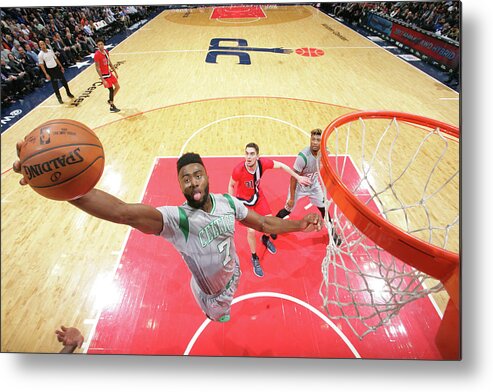 Nba Pro Basketball Metal Print featuring the photograph Jaylen Brown by Ned Dishman