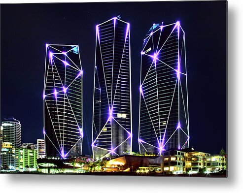 Architectural Design Metal Print featuring the photograph Jewel Of The Night by Az Jackson