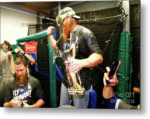 Championship Metal Print featuring the photograph Justin Turner by Jamie Squire