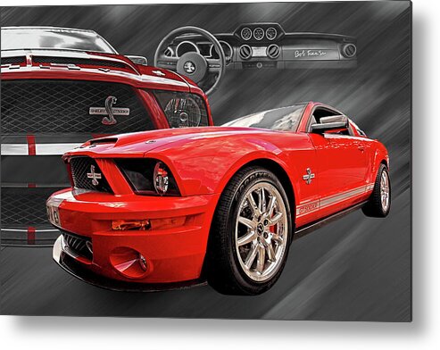 Shelby Mustang Metal Print featuring the photograph King of the Road by Gill Billington