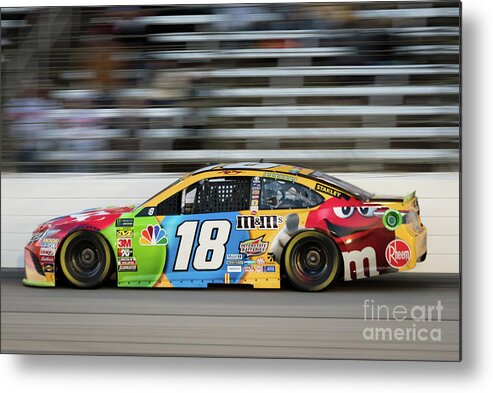 Kyle Busch Metal Print featuring the photograph Kyle Busch at Speed by Paul Quinn