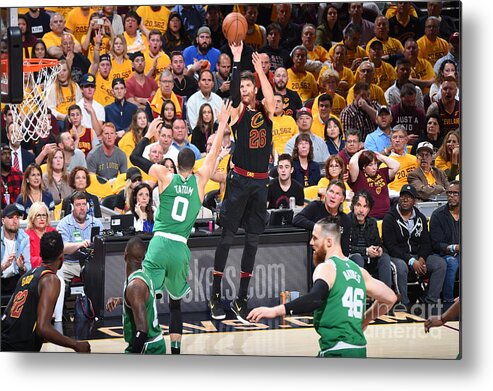 Playoffs Metal Print featuring the photograph Kyle Korver by Brian Babineau