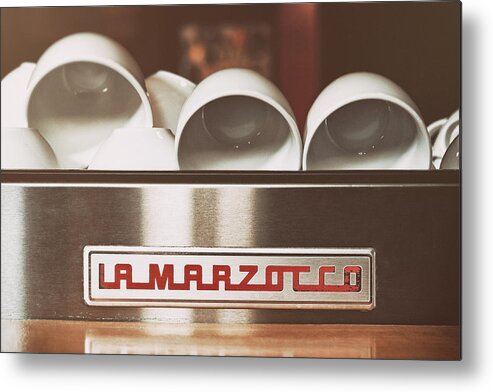 Espresso Metal Print featuring the photograph La Marzocco by Scott Norris