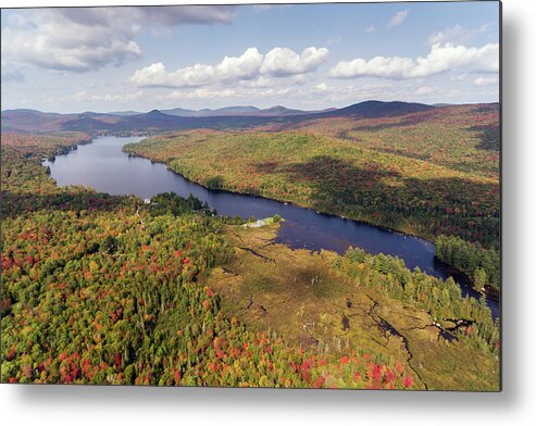 New England Metal Print featuring the photograph Lake Groton - Groton, Vermont by John Rowe
