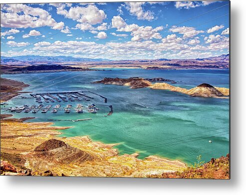 Lake Mead Metal Print featuring the photograph Lake Mead, Nevada by Tatiana Travelways