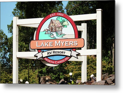 Lake Myers Metal Print featuring the photograph Lake Myers RV Resort by Cynthia Guinn