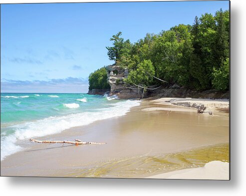 Day Metal Print featuring the photograph Lake Superior Beach by Robert Carter