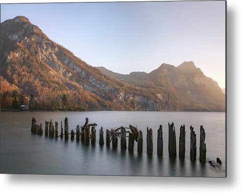 Lake Walen Metal Print featuring the photograph Lake Walen - Switzerland by Joana Kruse