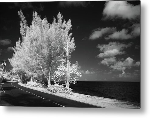 Infrared Photography Metal Print featuring the photograph Land and Sea by Gian Smith