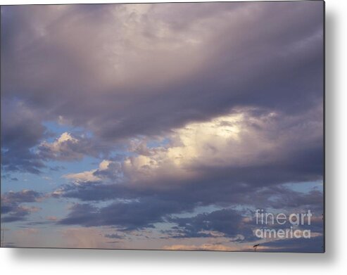 Lavender Sky Lavender Clouds Metal Print featuring the photograph Lavender Sky by Expressions By Stephanie