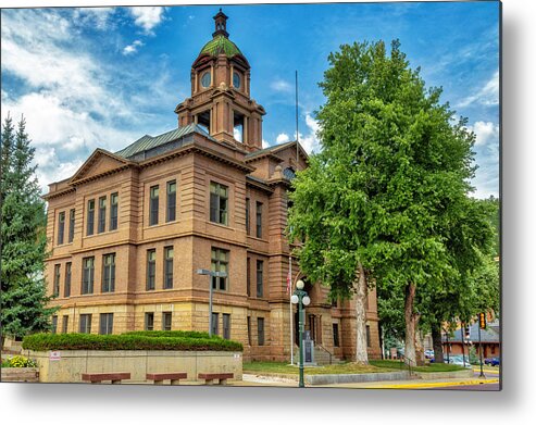 Deadwood Metal Print featuring the photograph Lawrence County Courthouse by Lorraine Baum