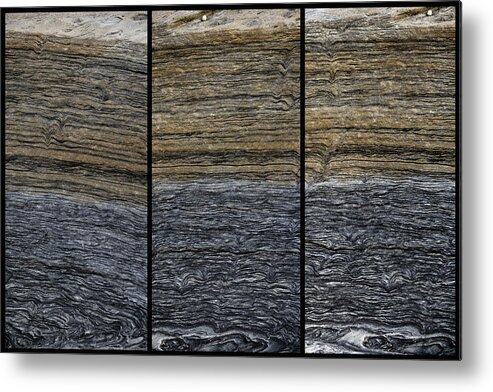Layers Metal Print featuring the photograph Layers Of Rock by Jeff Townsend