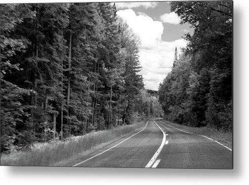 Road Metal Print featuring the photograph Leaving Tahawus by Robert Dann