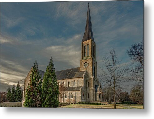 Lee University Metal Print featuring the photograph Lee University Chapel at First Light by Marcy Wielfaert