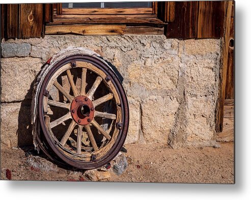 Wheel Metal Print featuring the photograph Left Behind by Stephen Sloan